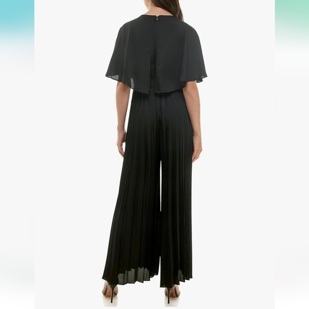 Maison Tara Black Pleated Jumpsuit 4 Cape Cover